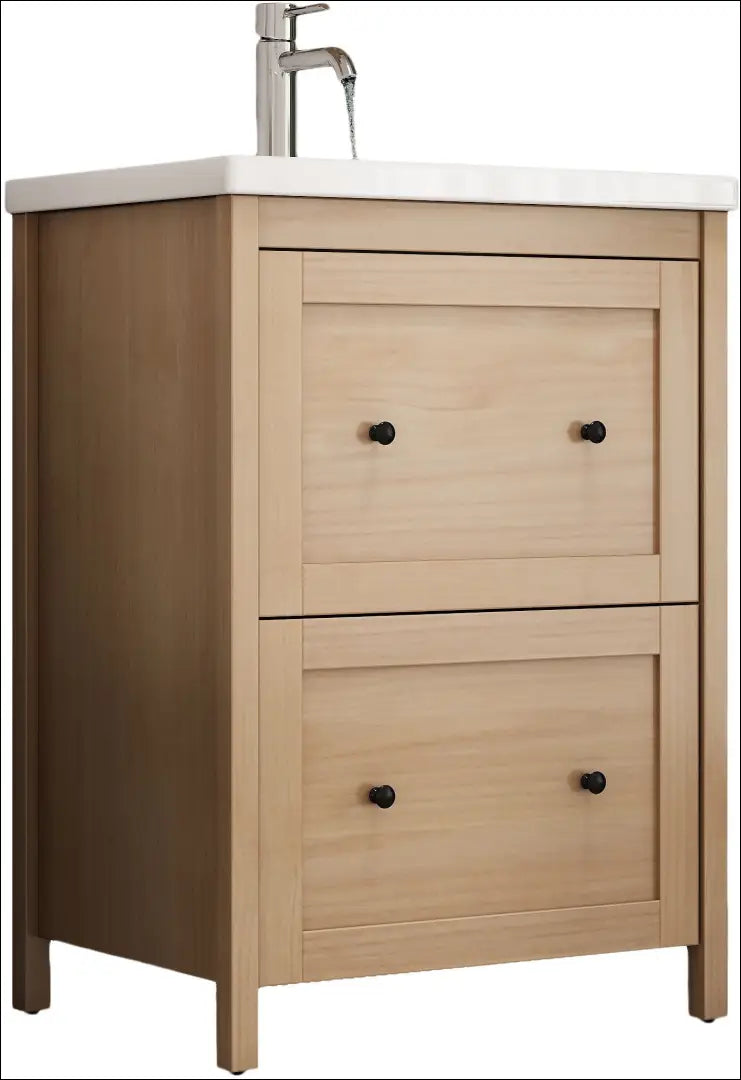 Vonios spintelė su kriaukle KI1716 - €110 Save 50% 100-200, __label:Pristatymas 1-2 d.d., color-balta, color-ruda,