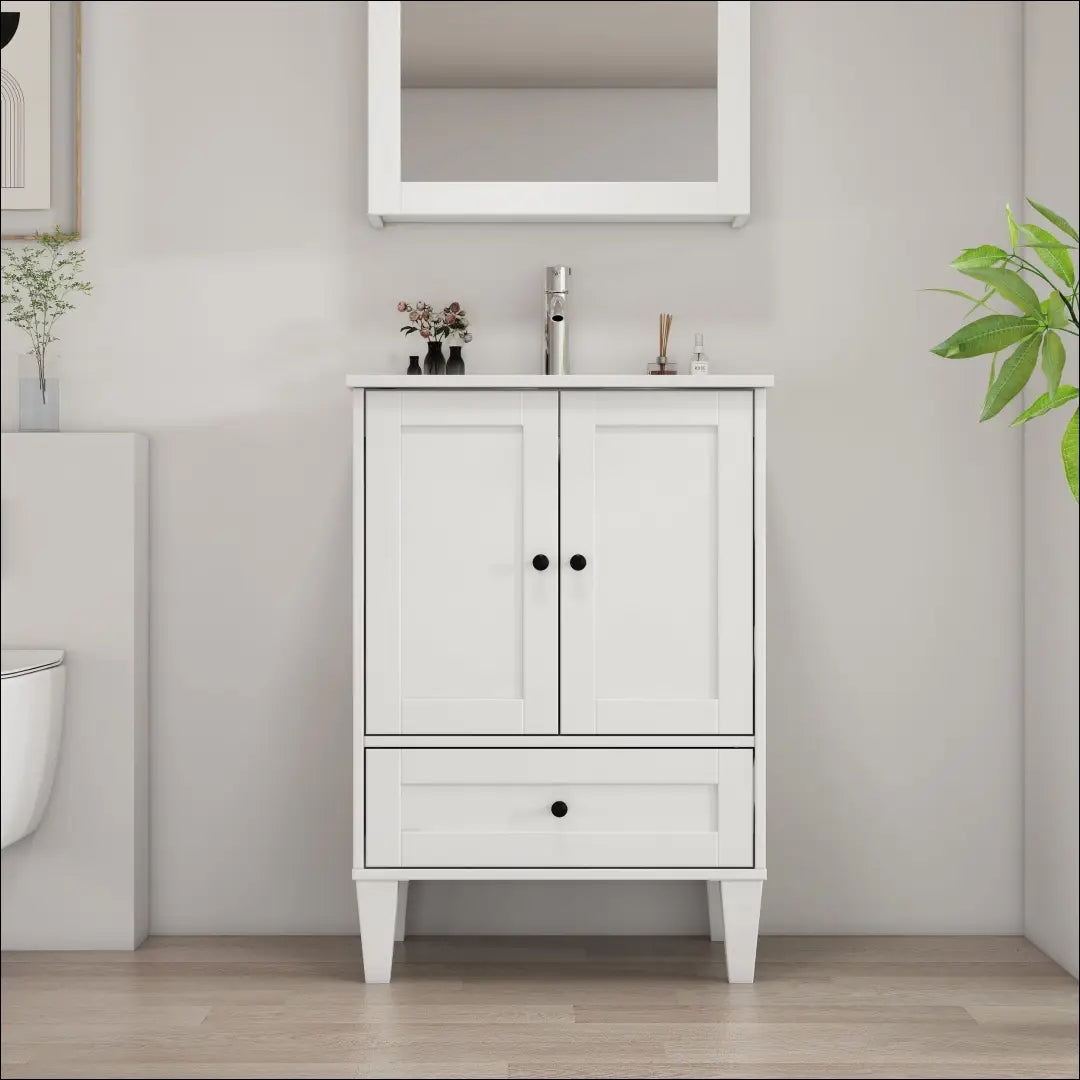 Vonios spintelė su kriaukle KI1720 - €125 Save 50% 100-200, __label:Pristatymas 1-2 d.d., color-balta,