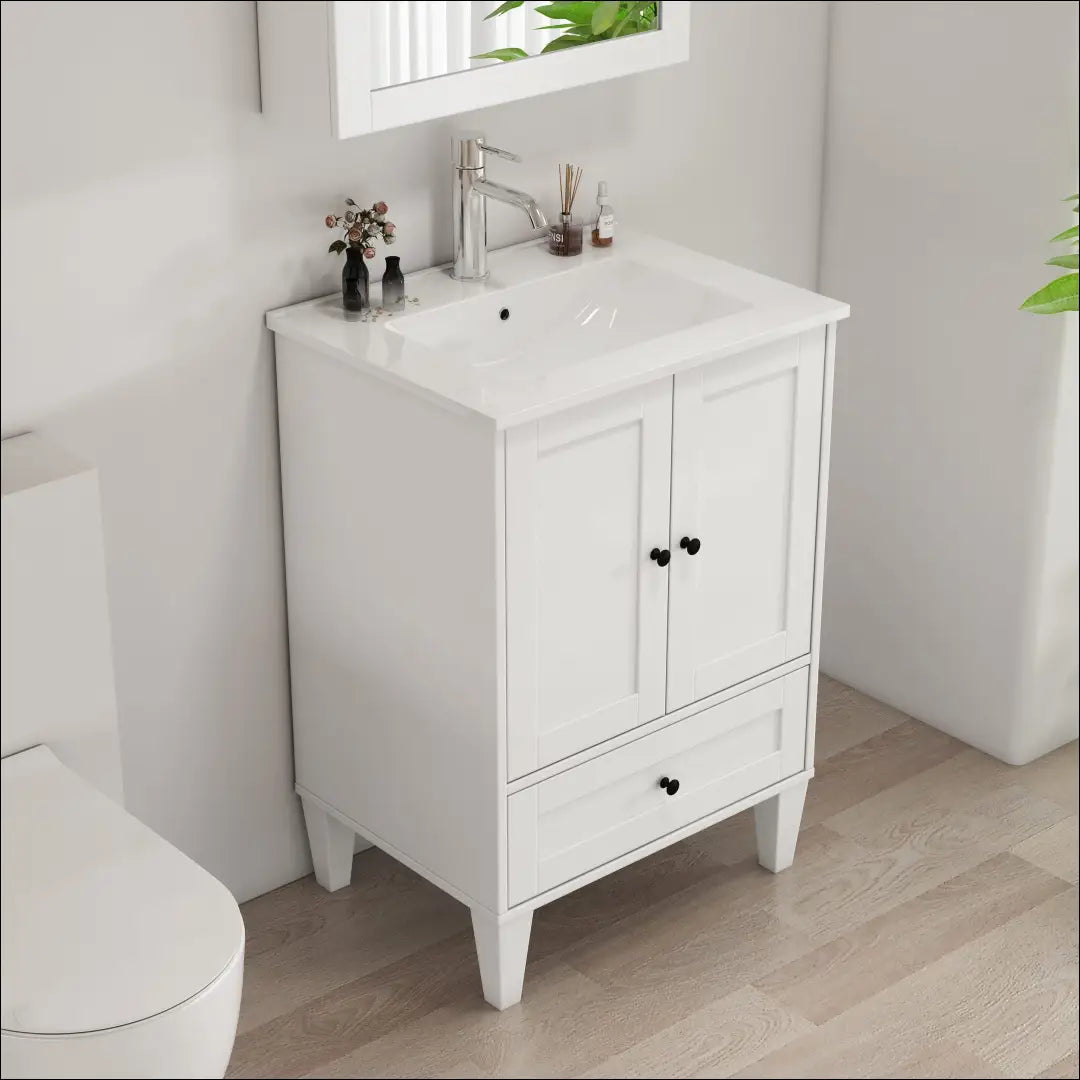 Vonios spintelė su kriaukle KI1720 - €125 Save 50% 100-200, __label:Pristatymas 1-2 d.d., color-balta,