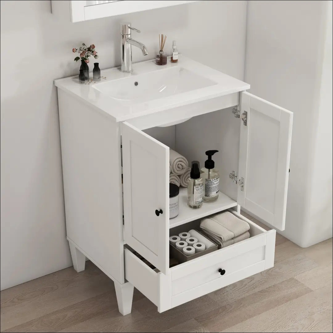 Vonios spintelė su kriaukle KI1720 - €125 Save 50% 100-200, __label:Pristatymas 1-2 d.d., color-balta,