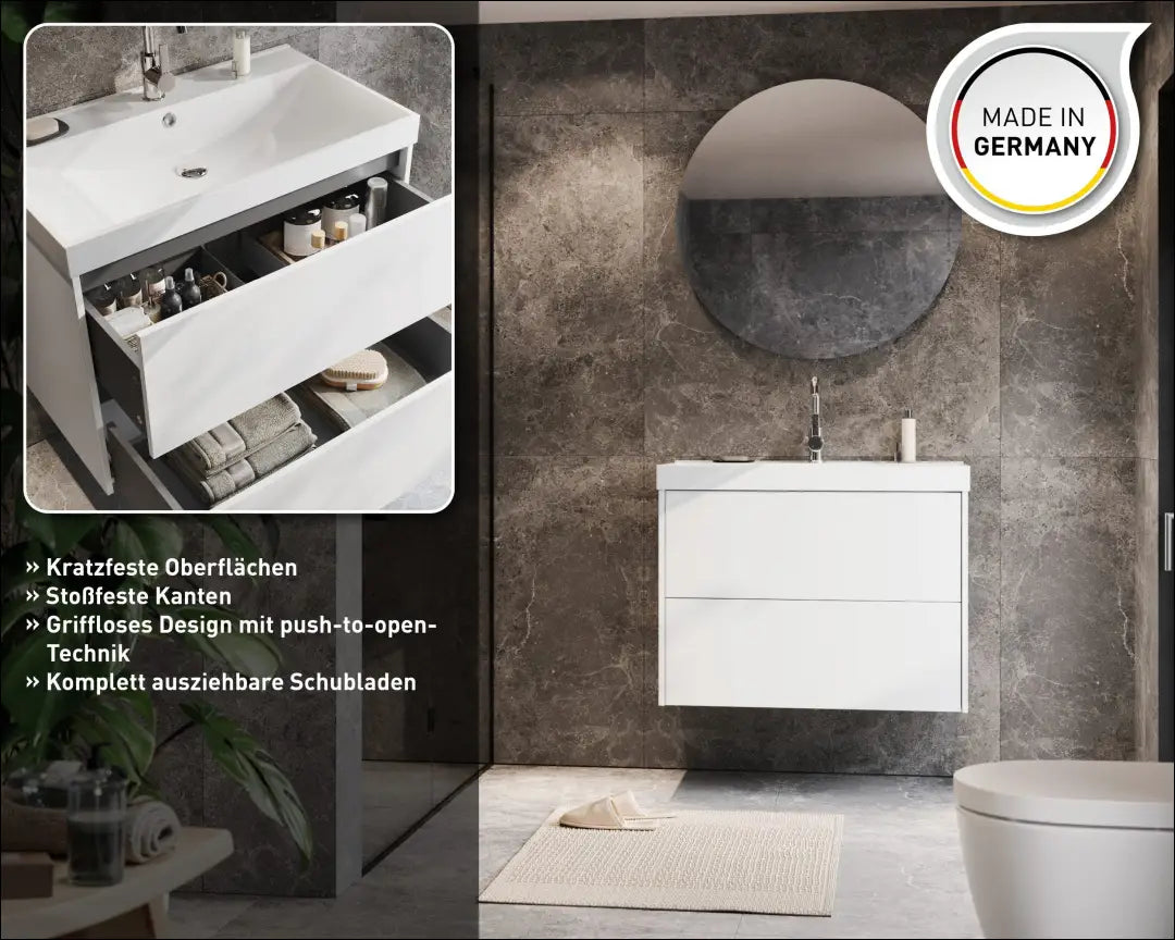 Vonios spintelė su kriaukle KI1836 - €175 Save 55% 100-200, __label:Pristatymas 1-2 d.d., color-balta,