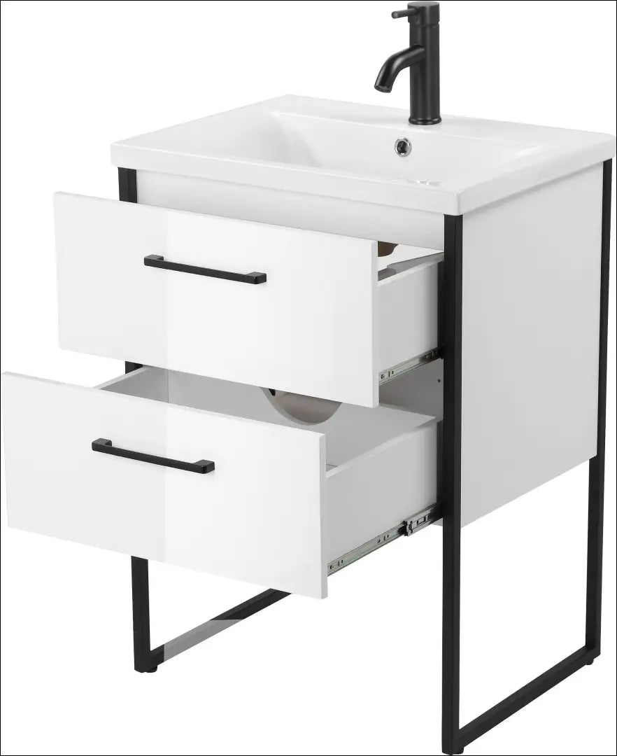 Vonios spintelė su praustuvu KI1563 - €120 Save 50% 100-200, __label:Pristatymas 1-2 d.d., color-balta, color-juoda,