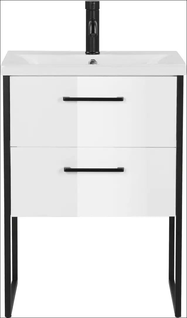 Vonios spintelė su praustuvu KI1563 - €120 Save 50% 100-200, __label:Pristatymas 1-2 d.d., color-balta, color-juoda,