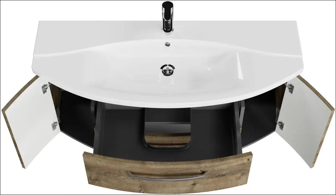 Vonios spintelė su praustuvu KI1652 - €750 Save 50% __label:Pristatymas 1-2 d.d., color-balta, color-ruda,