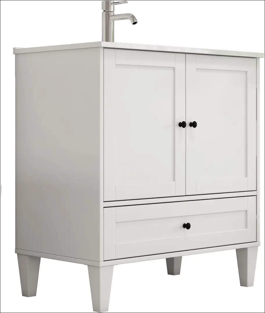 Vonios spintelė su praustuvu KI1713 - €145 Save 50% 100-200, __label:Pristatymas 1-2 d.d., color-balta,