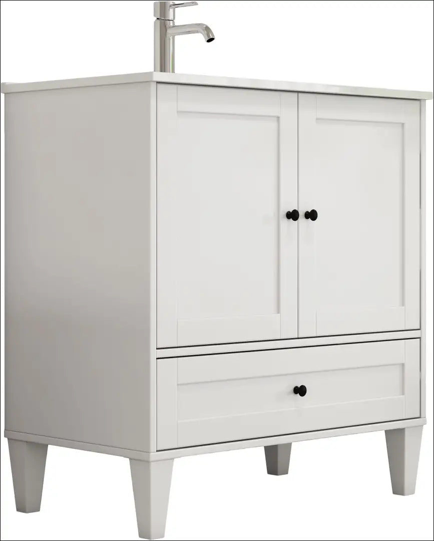 Vonios spintelė su praustuvu KI1713 - €145 Save 50% 100-200, __label:Pristatymas 1-2 d.d., color-balta,