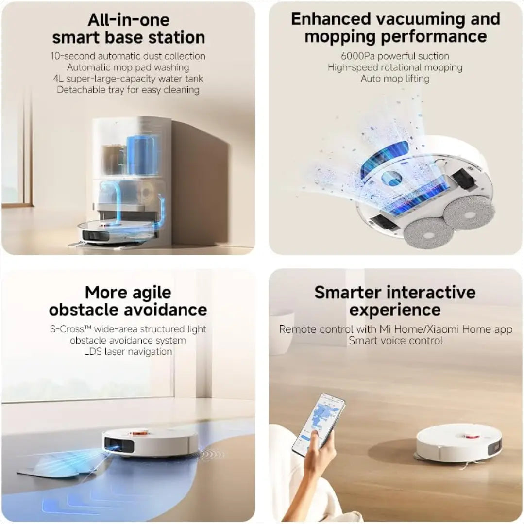 „Xiaomi“ robotas dulkių siurblys X20+ SP326 - €205 Save 50% __label:Pristatymas 1-2 d.d., color-balta, elektronika,
