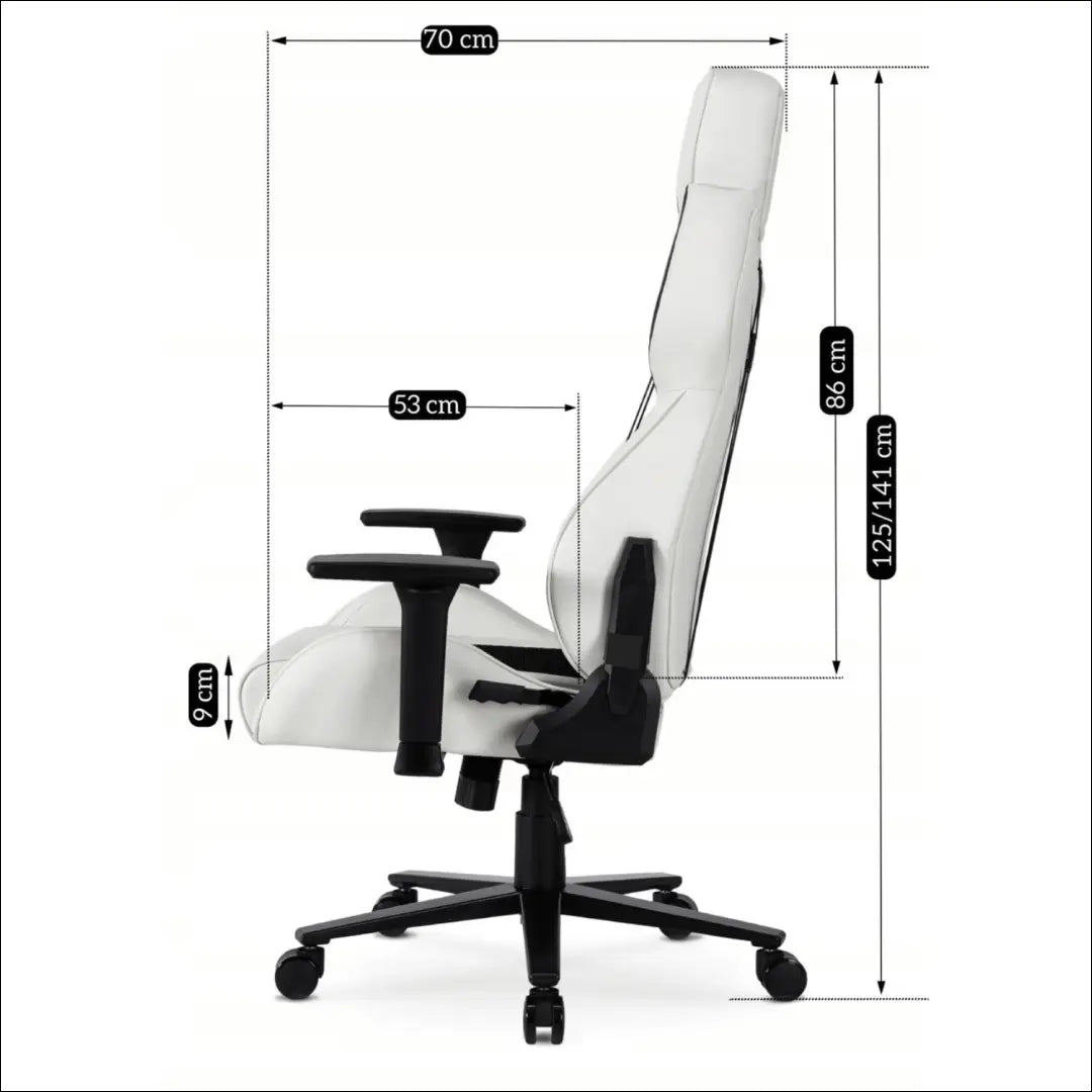 Žaidimų fotelis sukamas iš eko odos baltos spalvos TE521 - €170 Save 15% 100-200, __label:Pristatymas 5-14 d.d., elite,