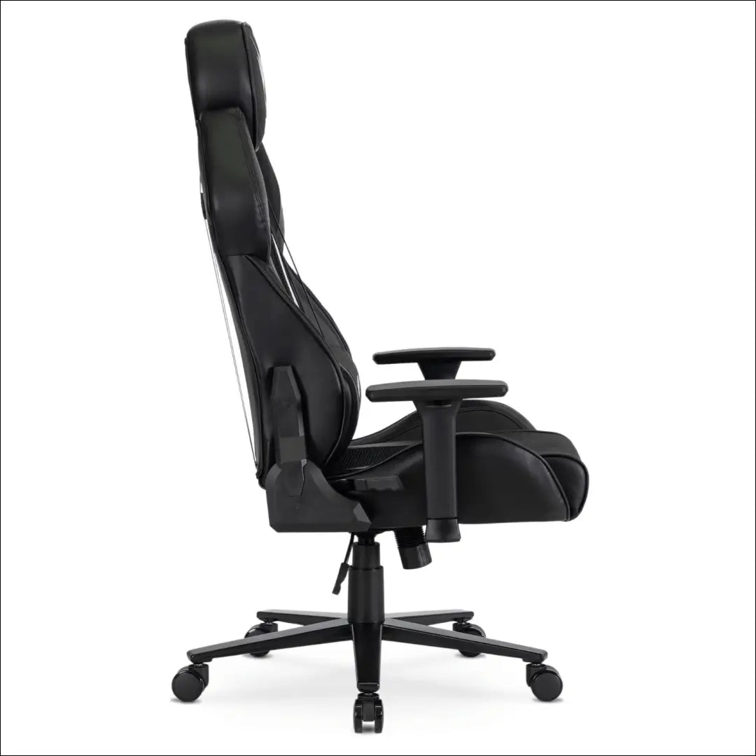 Žaidimų fotelis sukamas iš eko odos juodos spalvos / baltos TE520 - €185 Save 15% 100-200, __label:Pristatymas 5-14