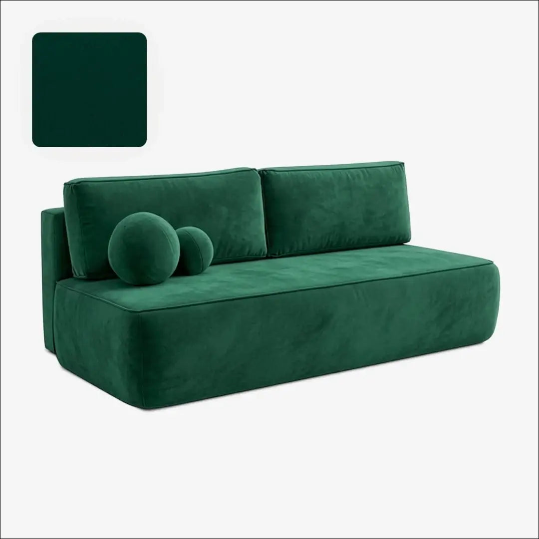 Žalia aksominė sofa-lova TE2509 - €639.56 Save 15% __label:Pristatymas 5-14 d.d., Newelite Naujausi produktai | Namų