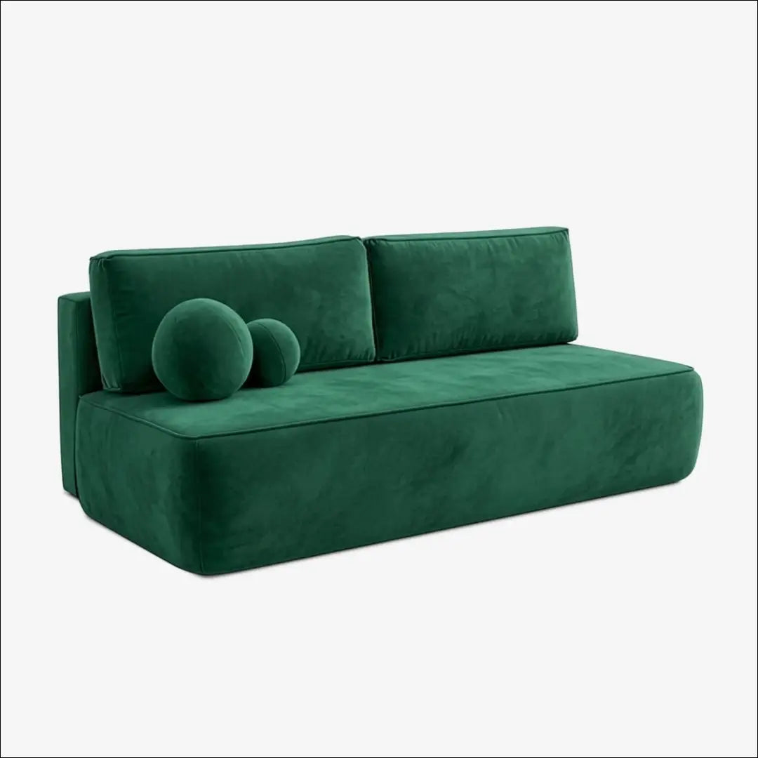 Žalia aksominė sofa-lova TE2509 - €639.56 Save 15% __label:Pristatymas 5-14 d.d., Newelite Naujausi produktai | Namų