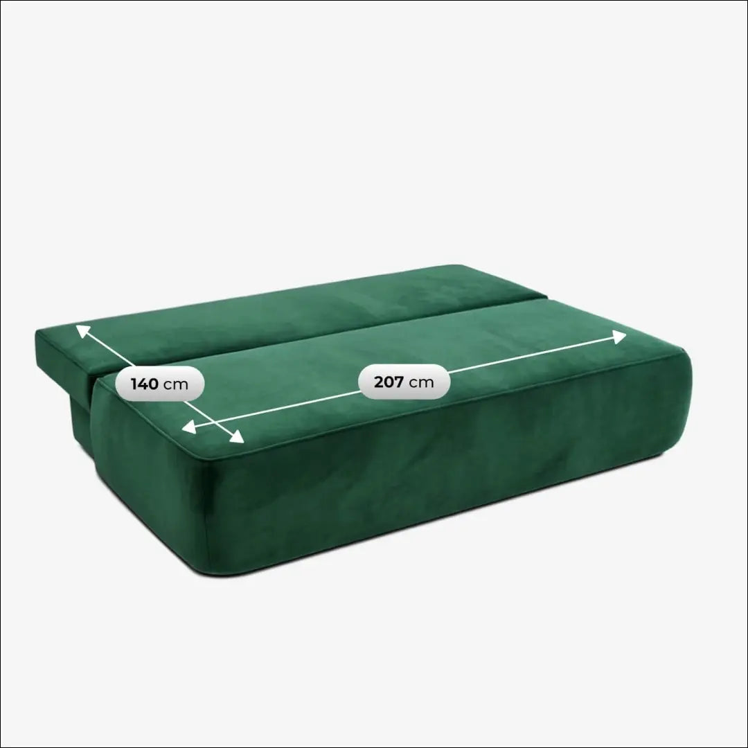 Žalia aksominė sofa-lova TE2509 - €639.56 Save 15% __label:Pristatymas 5-14 d.d., Newelite Naujausi produktai | Namų