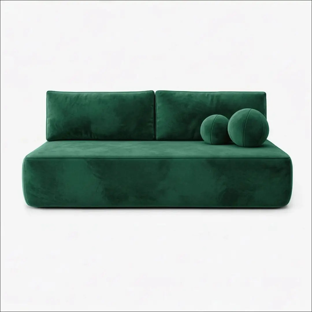 Žalia aksominė sofa-lova TE2509 - €639.56 Save 15% __label:Pristatymas 5-14 d.d., Newelite Naujausi produktai | Namų