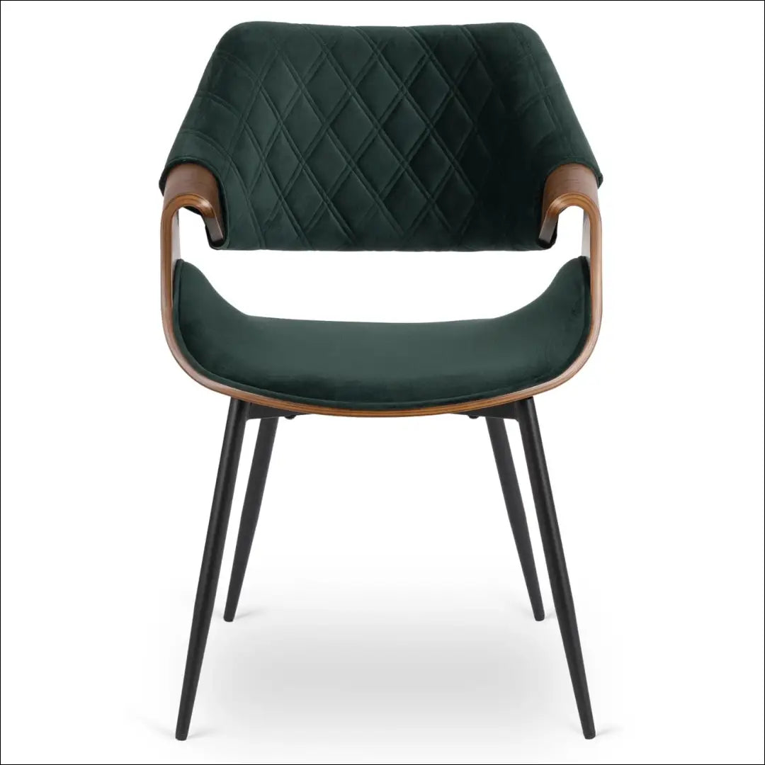 Žalia/riešutmedžio spalvos aksominė kėdė TE1578 - €141.74 Save 15% __label:Pristatymas 5-14 d.d., Newelite Naujausi