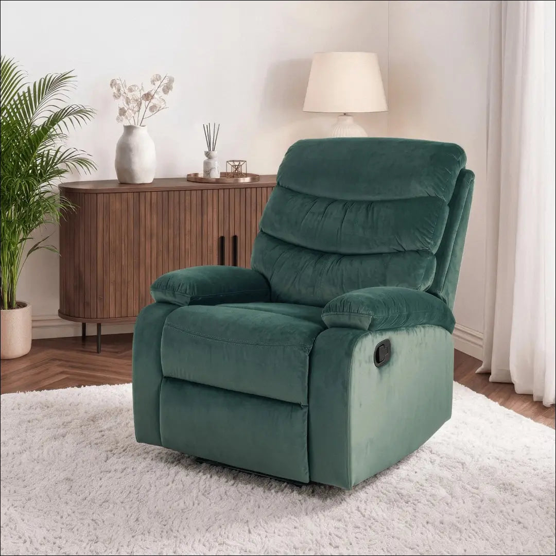 Žalias aksominis atlošiamas fotelis TE2599 - €230.11 Save 15% __label:Pristatymas 5-14 d.d., Newelite Naujausi