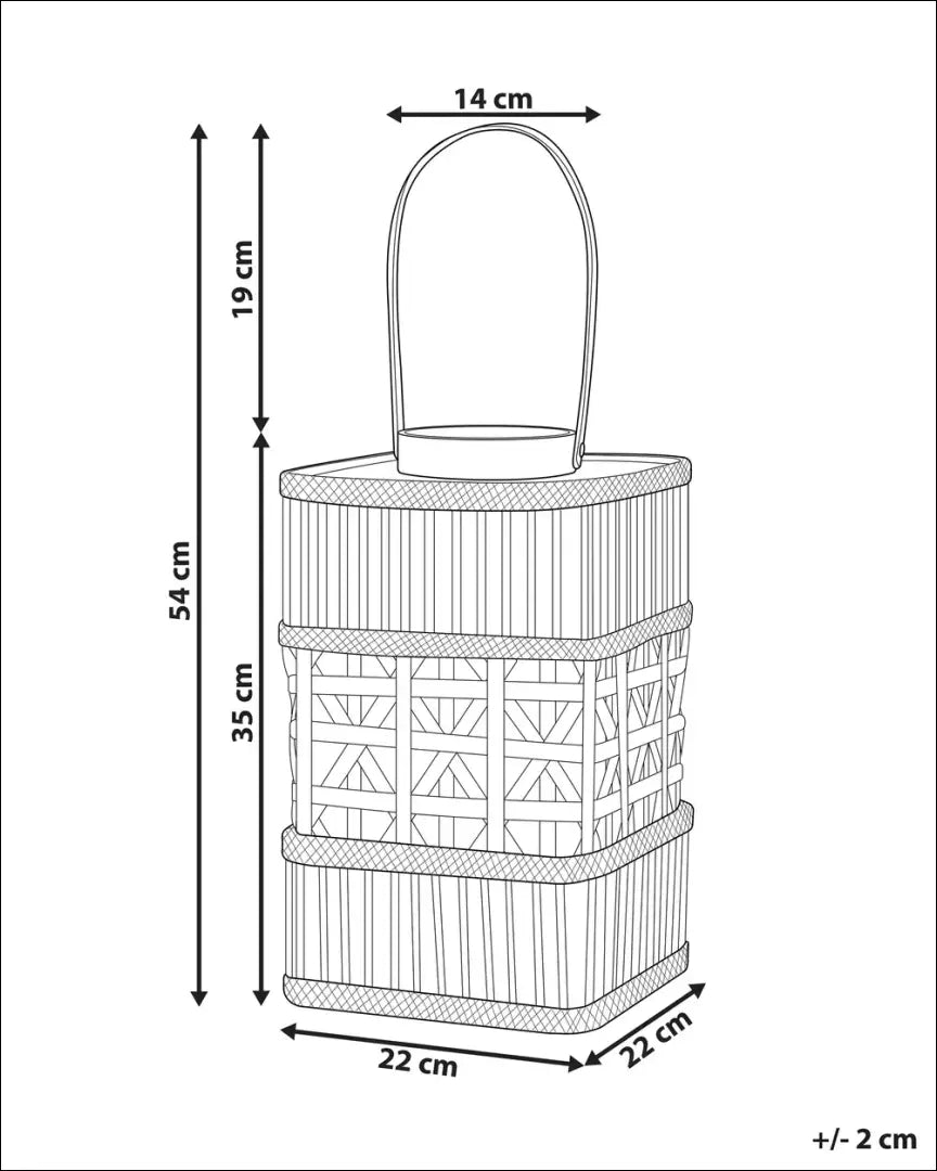 Žibintas DI10220 - €18 Save 50% __label:Pristatymas 1-2 d.d., color-ruda, interjeras, material-bambukas, Push