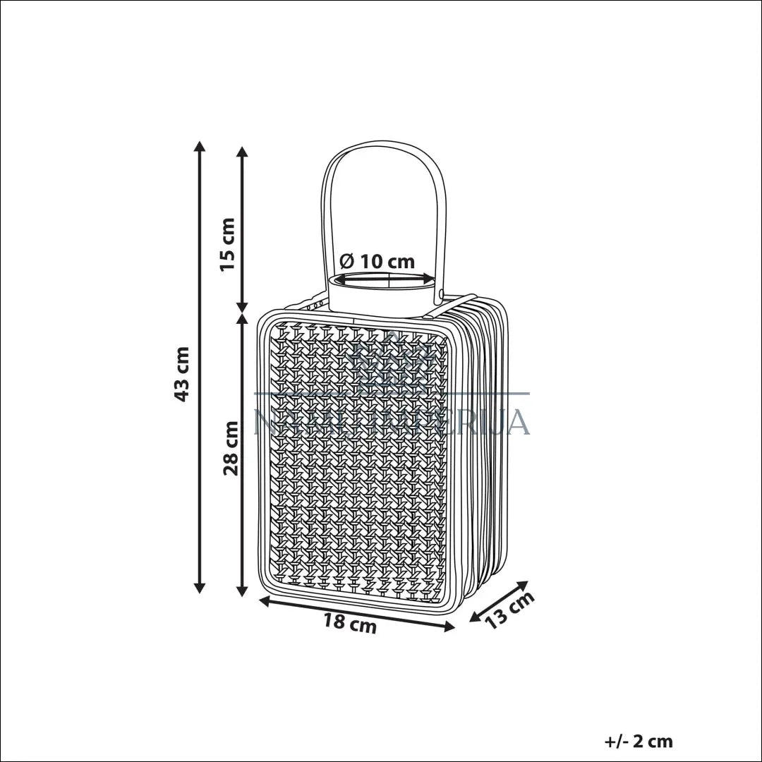 Žibintas DI8743 - €39 Save 50% 25-50, __label:Pristatymas 1-2 d.d., color-ruda, interjeras, material-rotangas €25