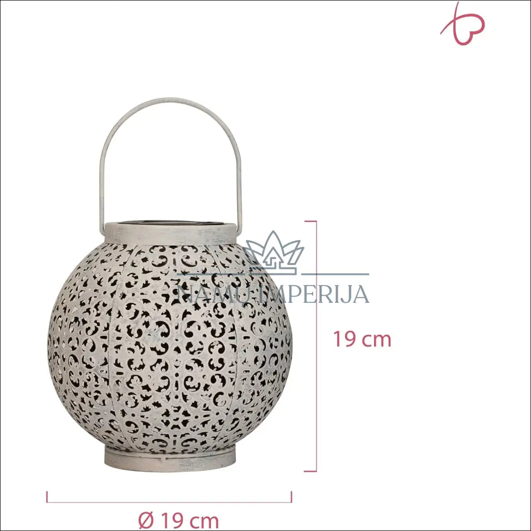 Žibintas su saulės baterija DI8934 - €16 Save 30% __label:Pristatymas 1-2 d.d., color-balta, dekoracijos, interjeras,