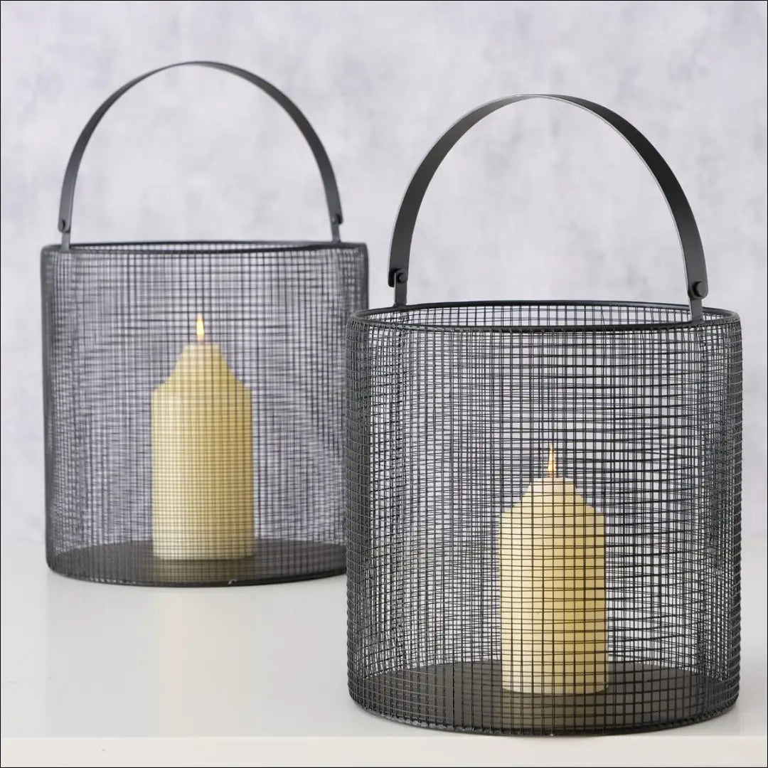 Žibintų komplektas (2vnt) DI6891 - €45 Save 65% 25-50, __label:Pristatymas 1-2 d.d., color-juoda, interjeras,