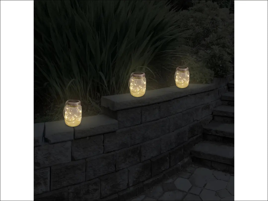 Žibintų su saulės baterija komplektas (3vnt) DI10505 - €17 Save 50% __label:Pristatymas 1-2 d.d., dekoracijos,