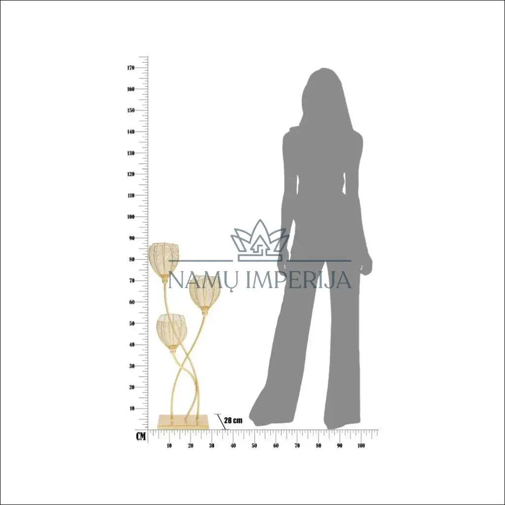Žvakidė DI10271 - €74 Save 50% 50-100, __label:Pristatymas 1-2 d.d., color-auksine, interjeras, material-metalas €50