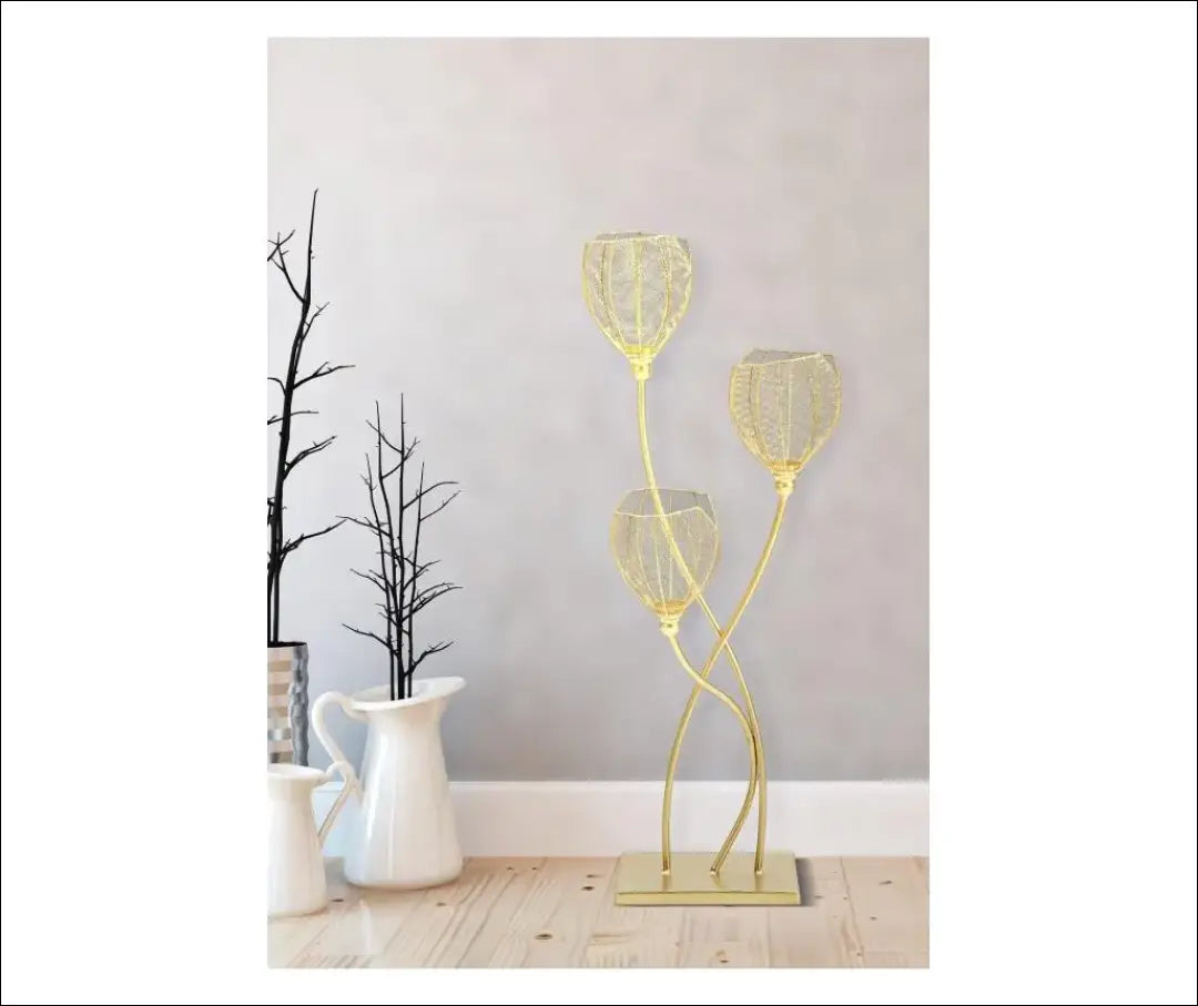 Žvakidė DI10271 - €74 Save 50% 50-100, __label:Pristatymas 1-2 d.d., color-auksine, interjeras, material-metalas €50