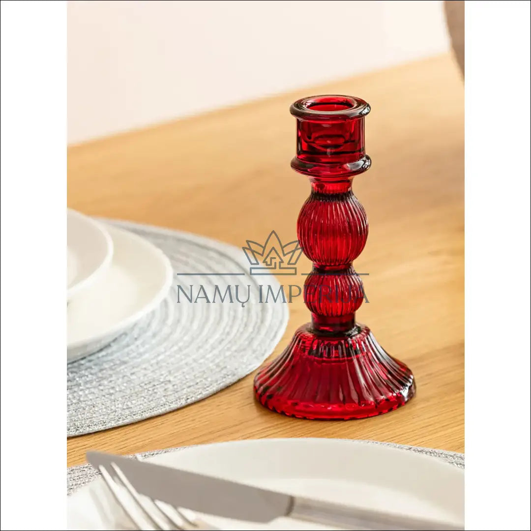 Žvakidė DI8577 - €5 Save 50% __label:Pristatymas 1-2 d.d., color-raudona, interjeras, material-stiklas, under-25 Iki