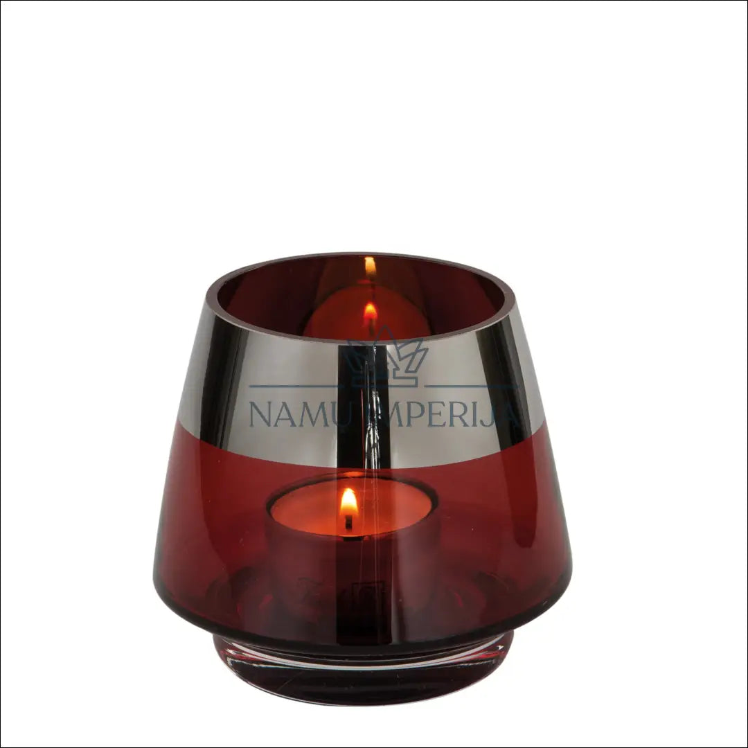 Žvakidė DI8810 - €8 Save 50% __label:Pristatymas 1-2 d.d., color-raudona, color-sidabrine, interjeras, material-stiklas