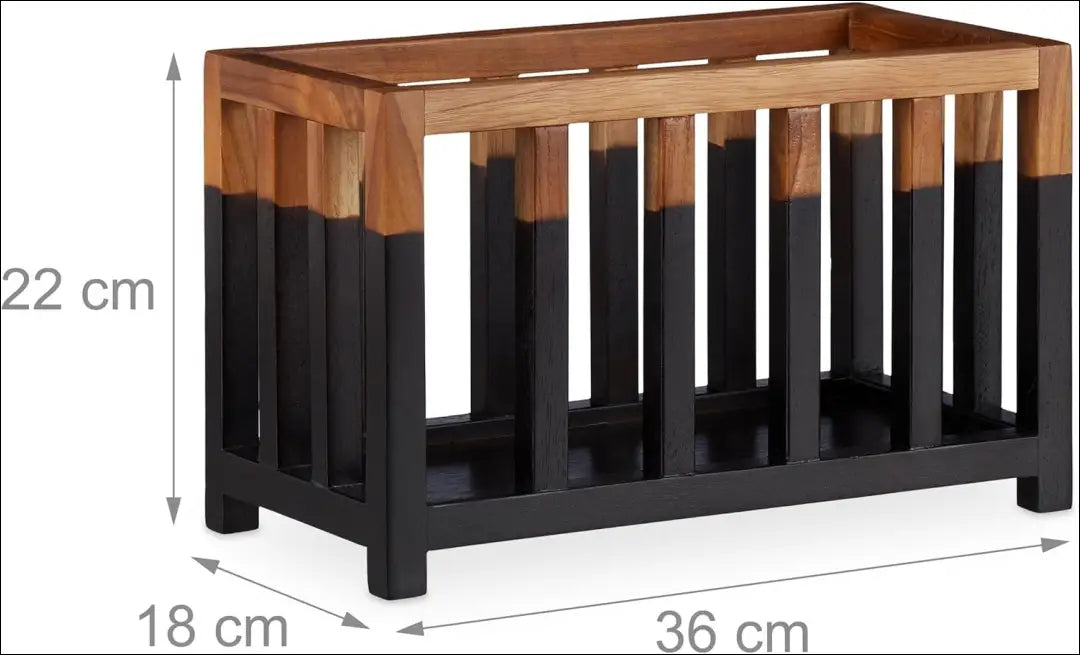 Žvakidė DI9210 - €24 Save 50% __label:Pristatymas 1-2 d.d., color-juoda, color-ruda, interjeras, material-mediena Iki