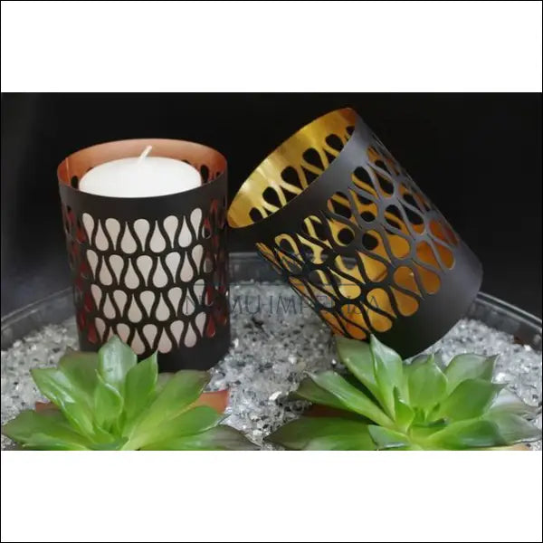 Žvakidė DI9529 - €18 Save 60% __label:Pristatymas 1-2 d.d., color-auksine, color-juoda, interjeras, material-metalas