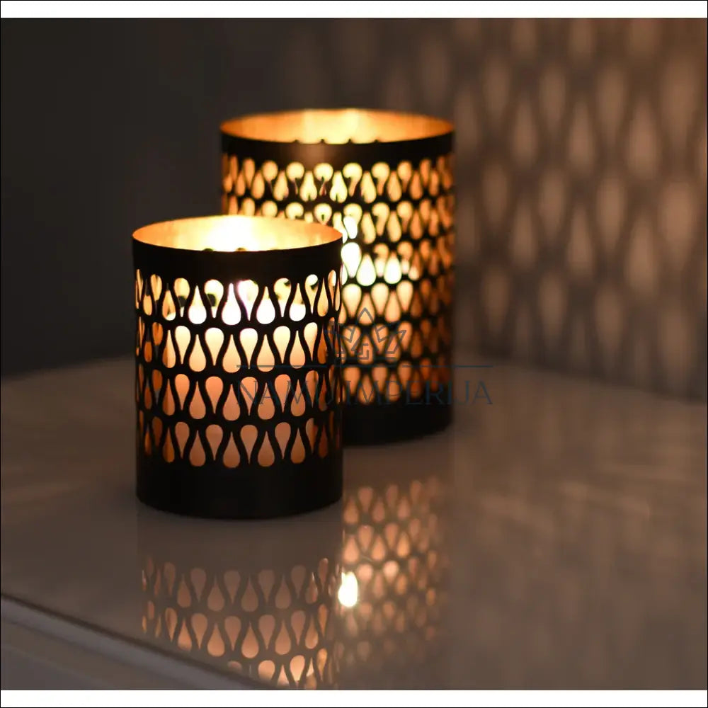 Žvakidė DI9529 - €18 Save 60% __label:Pristatymas 1-2 d.d., color-auksine, color-juoda, interjeras, material-metalas