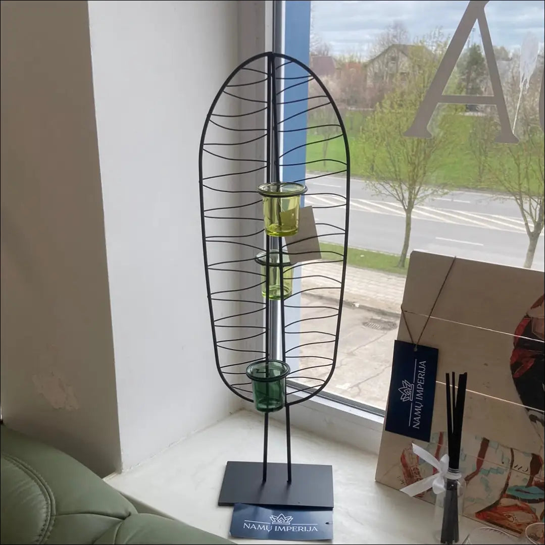 Žvakidė ’Kare Design’ DI5639 - €15 Save 70% __label:Pristatymas 1-2 d.d., color-juoda, color-zalia, interjeras,