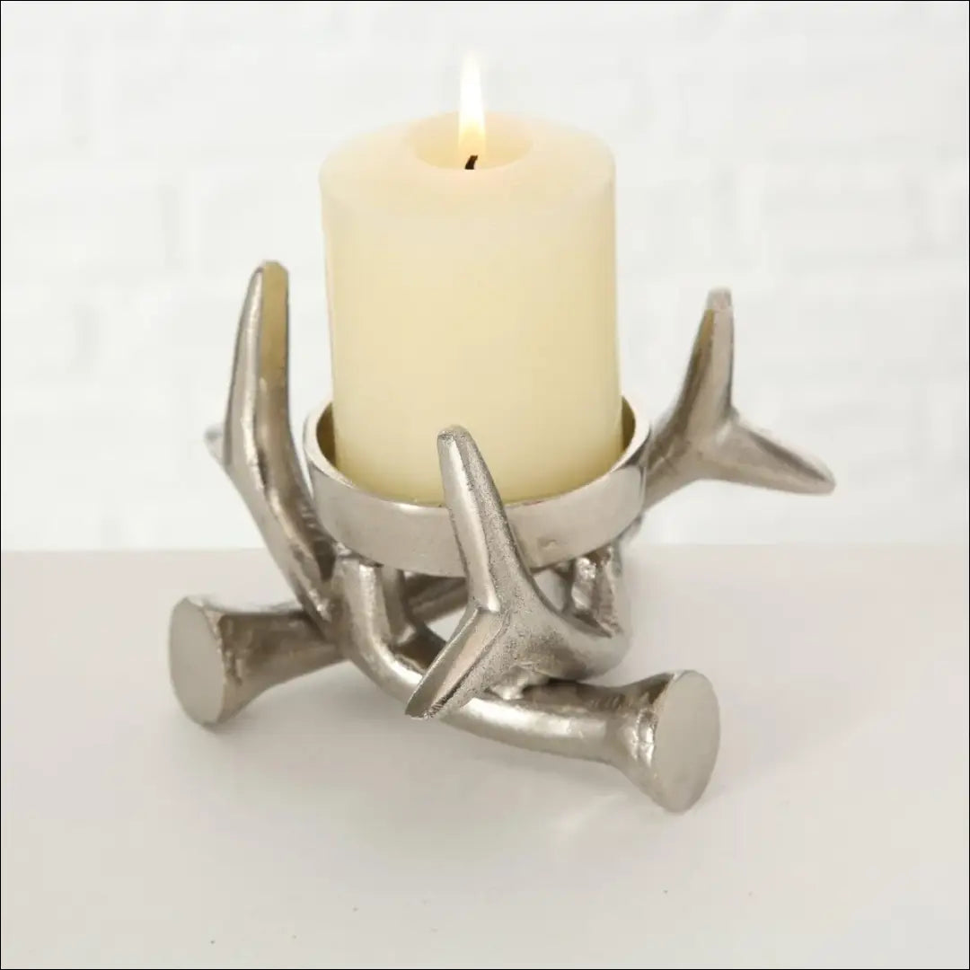 Žvakidžių komplektas (2vnt) DI10800 - €8 Save 50% __label:Pristatymas 1-2 d.d., color-sidabrine, interjeras,