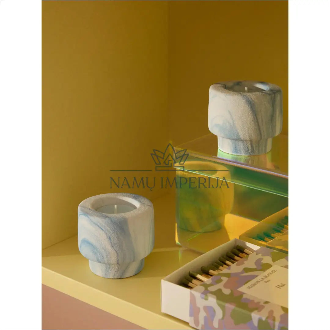 Žvakidžių komplektas (2vnt) DI9911 €10 Save 50% __label:Pristatymas 1 2 d.d., color balta, melyna, interjeras, material