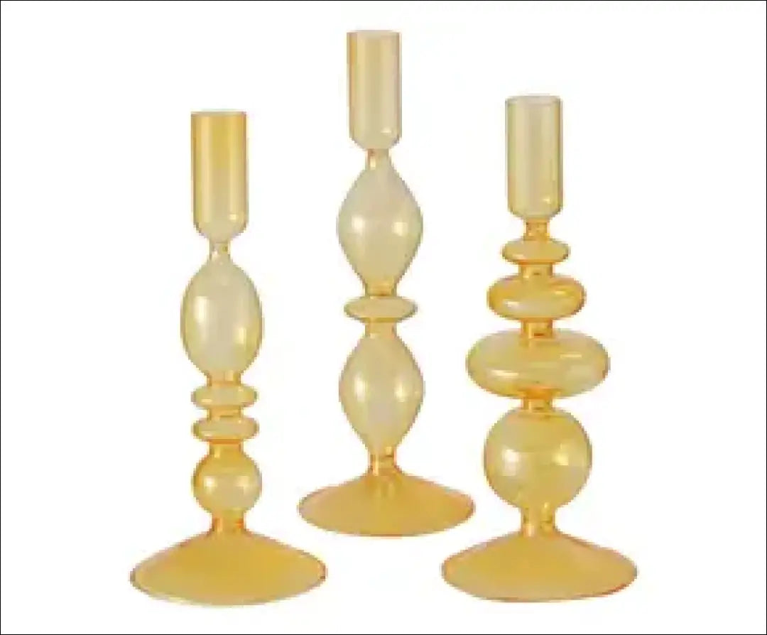 Žvakidžių komplektas (3vnt) DI6178 - €22 Save 65% __label:Pristatymas 1-2 d.d., color-geltona, interjeras,