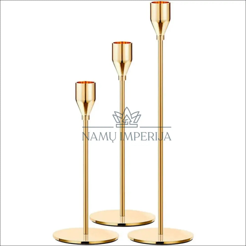 Žvakidžių komplektas (3vnt) DI8794 - €10 Save 50% __label:Pristatymas 1-2 d.d., color-auksine, interjeras,