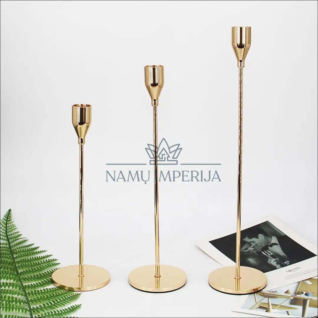 Žvakidžių komplektas (3vnt) DI8794 - €10 Save 50% __label:Pristatymas 1-2 d.d., color-auksine, interjeras,